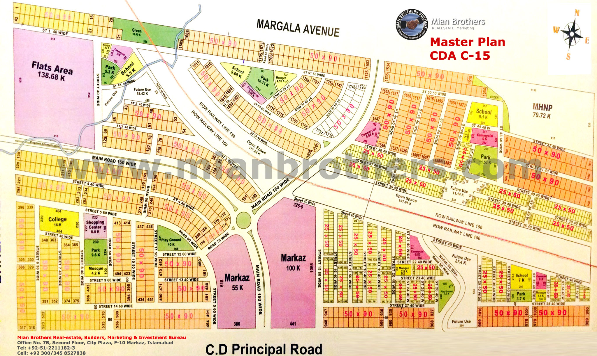 Map Of Cda Sector C 15